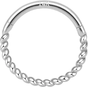 14k Gold 16G Septum Nose Rings for Women Men, 8mm/10mm Helix Daith Tragus Cartilage Hoop Earrings Piercing Jewelry