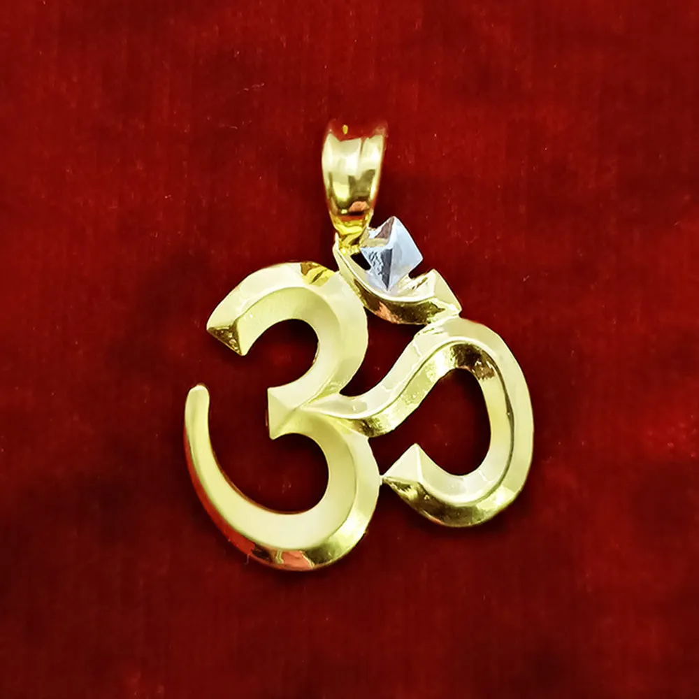 22 KT Gold Unisex Devinely Blessed Om Pendant (D12)