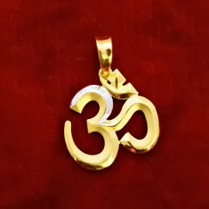 22 KT Gold Unisex Devinely Blessed Om Pendant (D13)