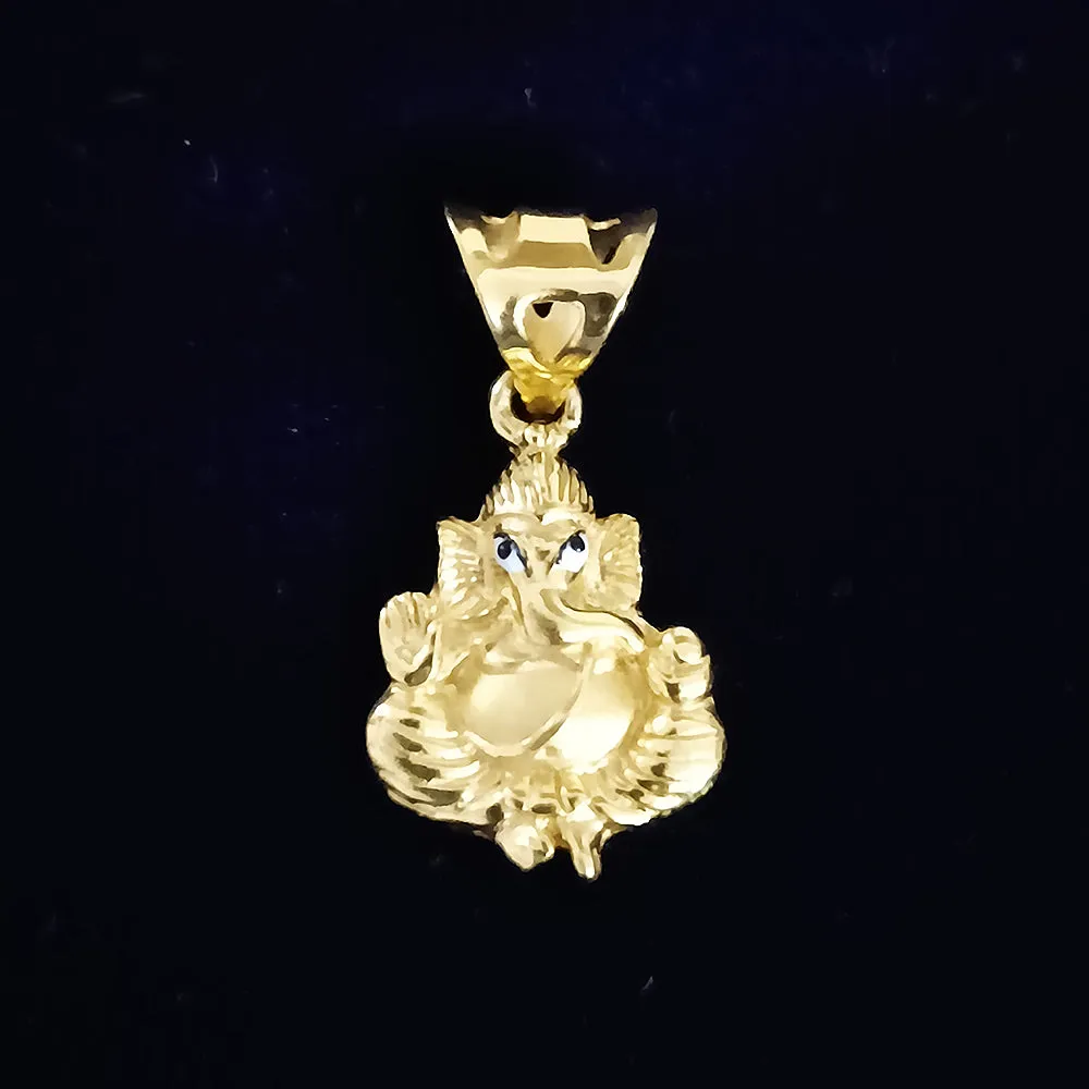 22 KT Gold Unisex Lord Ganesha Pendant (D23)