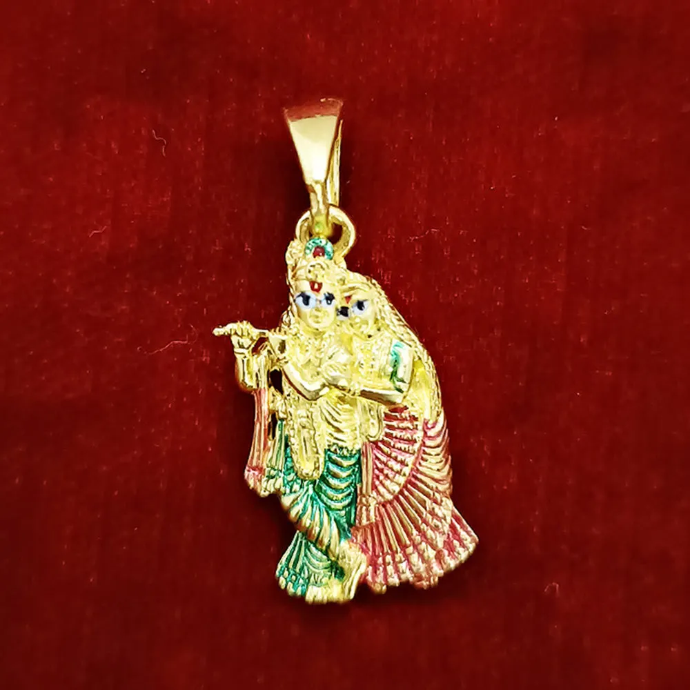 22 KT Gold Unisex Lord Krishna Pendant (D8)