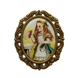 Alice in Wonderland Brooch by Love Boutique