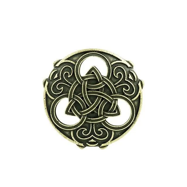 Bronze Round Celts Knot Brooch Viking Norse Jewelry Collar Badge Pin Antique Viking Brooch Pins