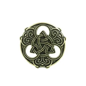 Bronze Round Celts Knot Brooch Viking Norse Jewelry Collar Badge Pin Antique Viking Brooch Pins