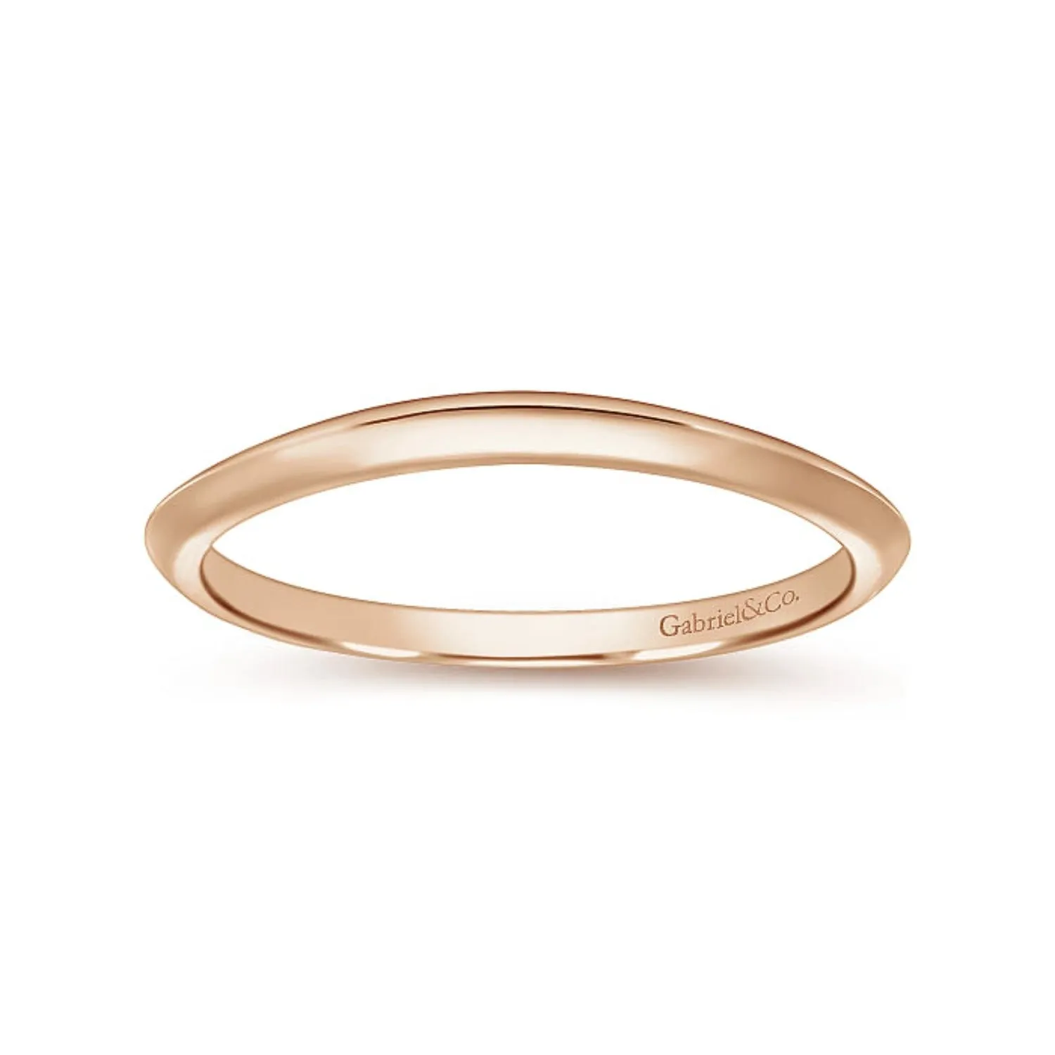 Gabriel & Co. "Ellis" Knife Edge Wedding Band