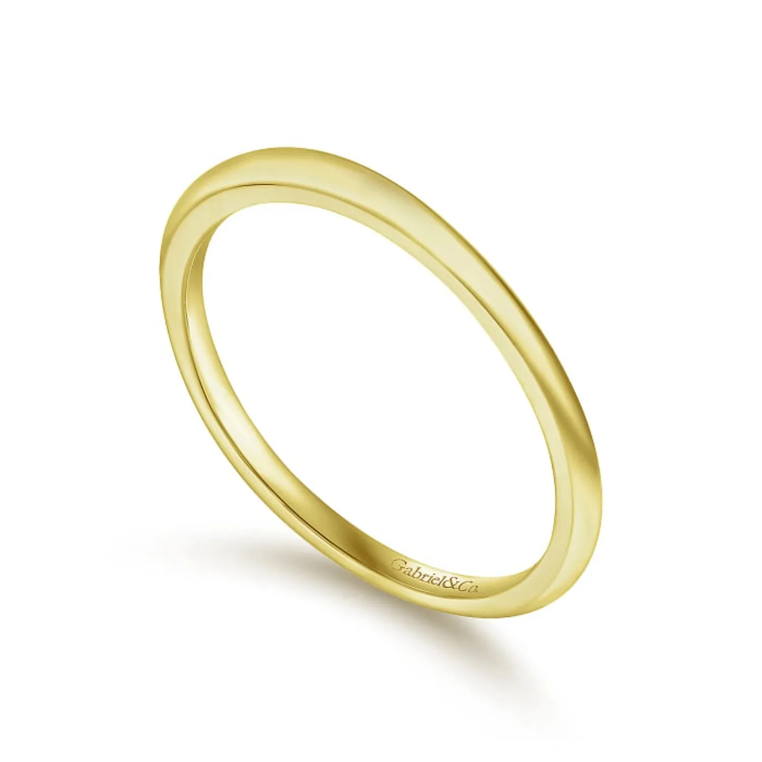 Gabriel & Co. "Ellis" Knife Edge Wedding Band