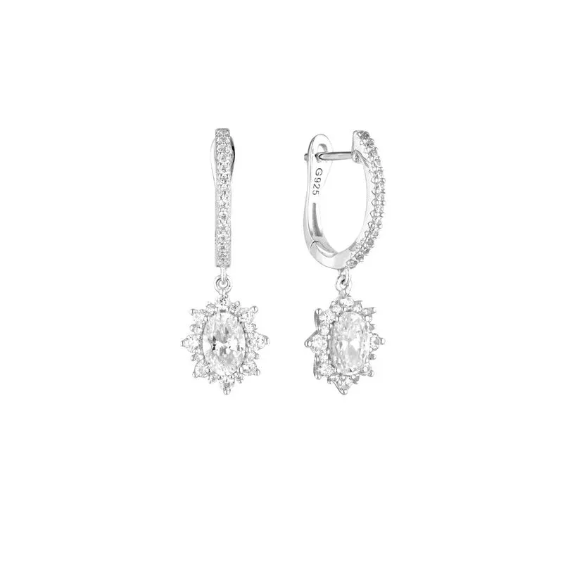 Georgini Iconic Bride Eloise Silver Earrings