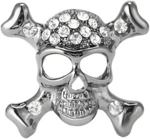 Punk Skull Brooch Pins for Women, Hip Hop Cross Skull Brooch Pin, Halloween Gothic Skull Brooch Lapel Pin, Punk Rock Skull Skeleton Brooches Pins for Women Hat Bag Suit Dress Accessories