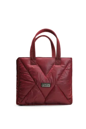 Shopper Bag Antique Red Metallic