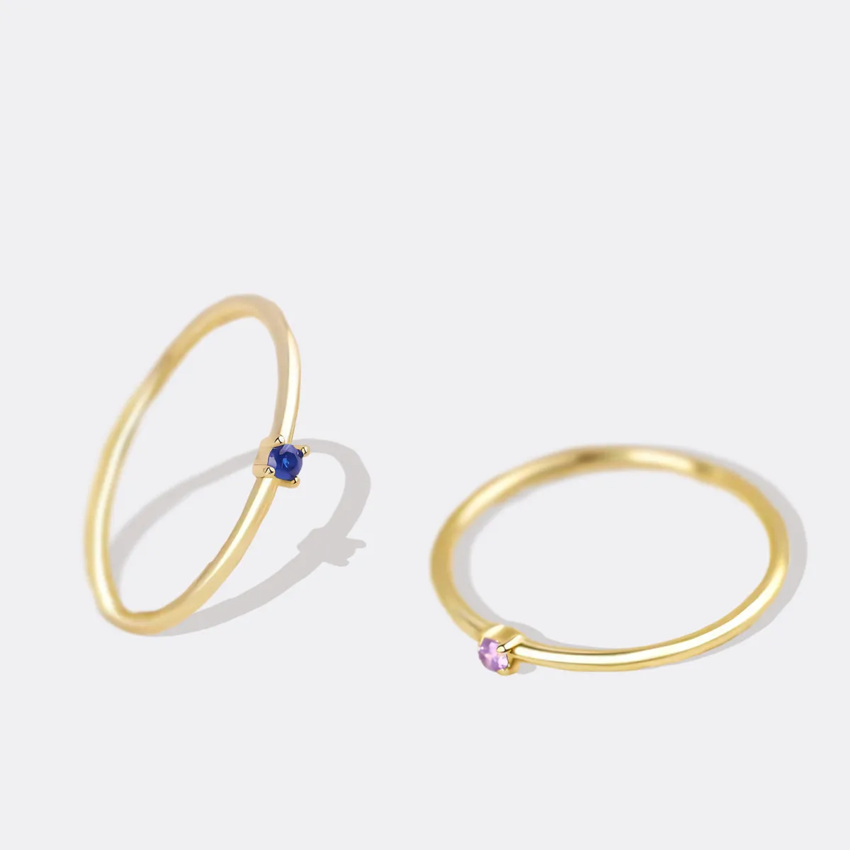 Super Dainty Birthstone Stacking Ring